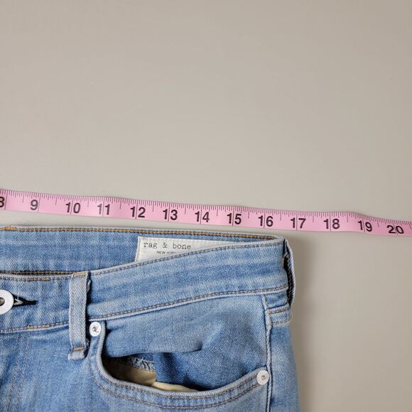 rag & bone Jeans Cate Mid-Rise Faded Camo Ankle Skinny Denim Womens 29 Preppy - Picture 9 of 13